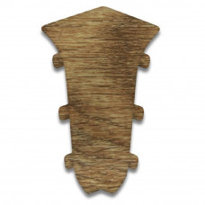 Угол 56мм №219 вн Дуб натуральный для нап. плинтуса Кронос О 55