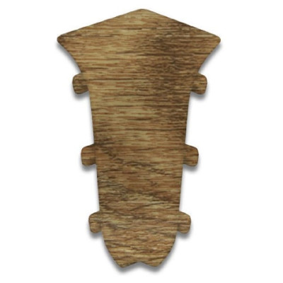 Угол 56мм №219 вн Дуб натуральный для нап. плинтуса Кронос О 55