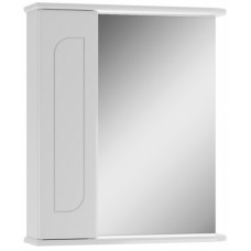 60 Радуга белый шкаф с зерк. 60х70 правый/левый без освещения Айсберг