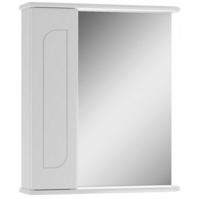 60 Радуга белый шкаф с зерк. 60х70 правый/левый без освещения Айсберг