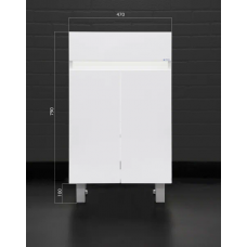 50 Норма белая тумба 50х85х30 БЕЗ УМЫВАЛЬНИКА Енисей 50