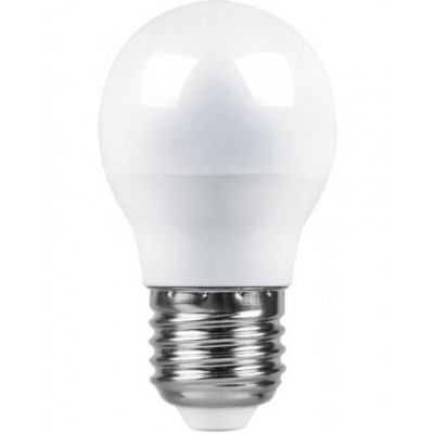 Лампа светодиод 7Вт Е27 230В 4000К шарик белый нейтрал. LВ-95 Ферон