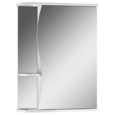 50 Волна белый шкаф с зерк.50х70х18 правый 1-50 без освещения