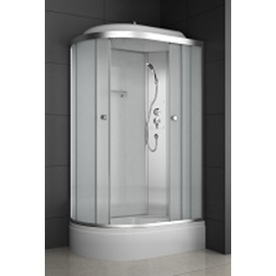 Душевая кабина 120х80 С/П без электрики бел. ст. 8406Р R frosted ОДА
