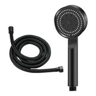 Лейка 4 режима + шланг 1,5м черный твердый шип