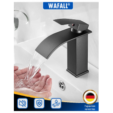 Смеситель умыв.чер.низкий Водопад Вафалл Wafall 0011