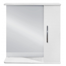 80 Россо белый шкаф с зерк. 80х70 правый без освещения 80 Россо белый шкаф с зерк. 80х70 правый без освещения