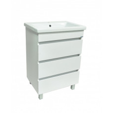 60 Сити Белый лак тумба 60х85  6972 БЕЗ УМЫВАЛЬНИКА