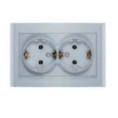 Бриллиант серебро Розетка Универсал 2-ая с/з с/у 7949780