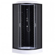 Душевая кабина 90х90 Н/П без электрики чер. ст. Лоранто CS-6690-13GB черный кирпич Душевая кабина 90х90 Н/П без электрики чер. ст. Лоранто CS-6690-13GB черный кирпич