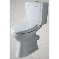 Компакт унитаз белый Китай НД 52574 HTLH безободковый косой выпуск