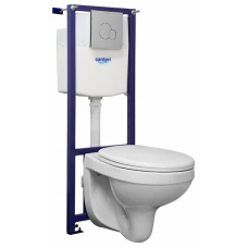 Унитаз белый подвесной Воротынск Альфа Сантери Комфорт Унитаз белый подвесной Воротынск Альфа Сантери Комфорт