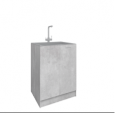 Тумба под мойку накладную 50х50 Бетон Фазенда Вимарк 1107